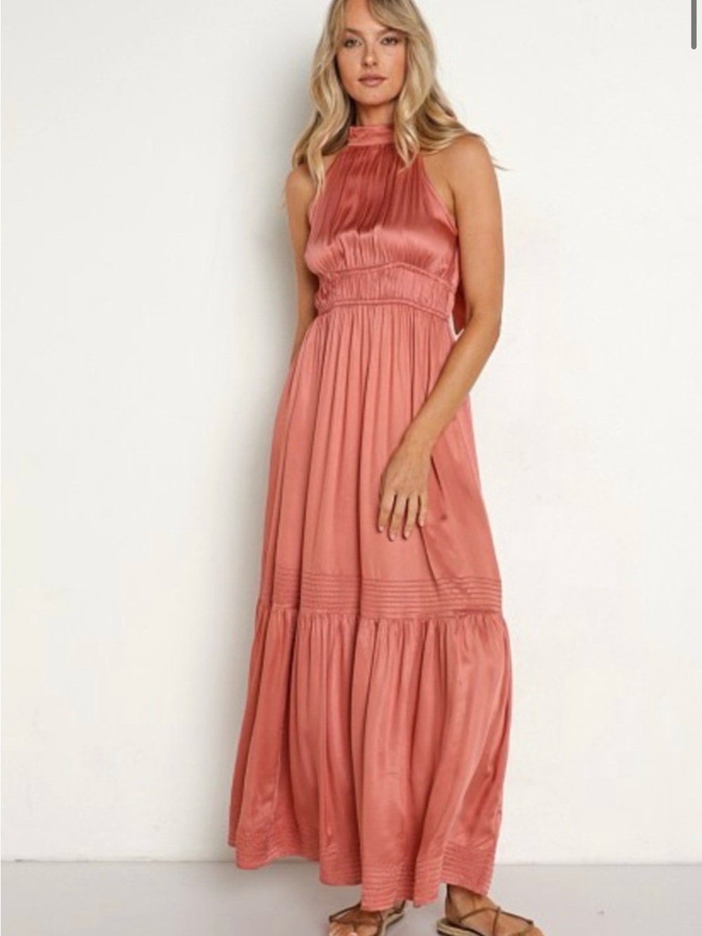 Cleobella Margo ankle dress is Rose medium NWT